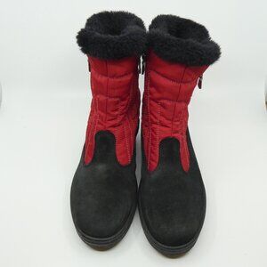 PAJAR Suede & Nylon Zipper Boots W. Ice Grippers Size 10